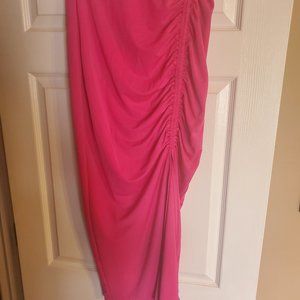 Ladies Medium size Hot pink International Concepts Ruched Bodycon Skirt
